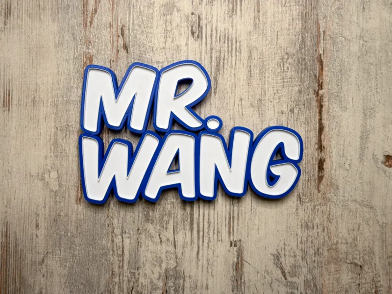 Mr. Wang / Wang - Herr Wang - 王先生 - LED Namenlampe