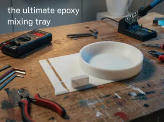 The Ultimate Epoxy Mixing Tray + Spatula