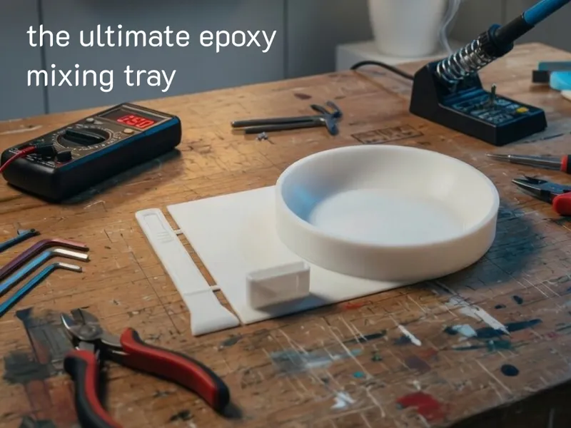 The Ultimate Epoxy Mixing Tray + Spatula
