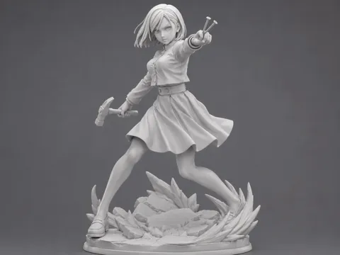 Figura decorativa: Nobara Figure Jujutsu Kaisen — referencia de MakerWorld