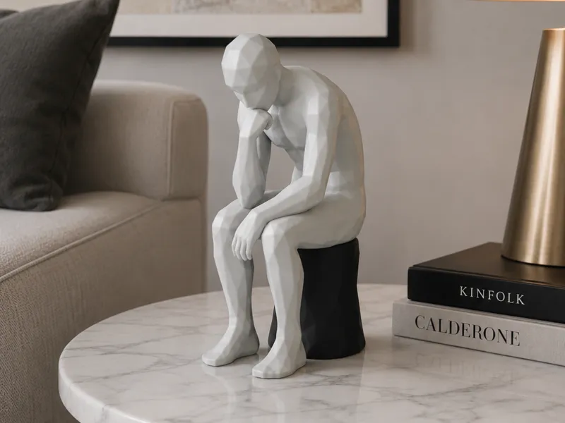 Low-Poly Thinker