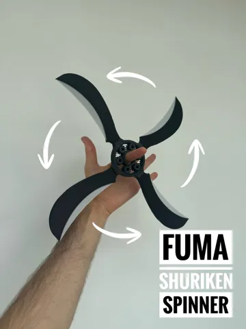 Objeto manipulable: Fuma shuriken spinner — vista de referencia 2