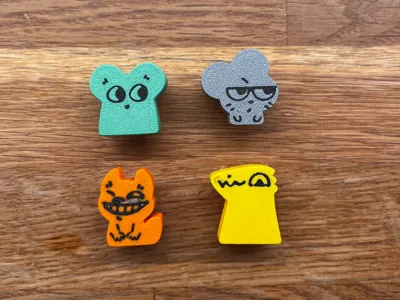 Meeple Knobs [e.g. for Kallax Drawer]