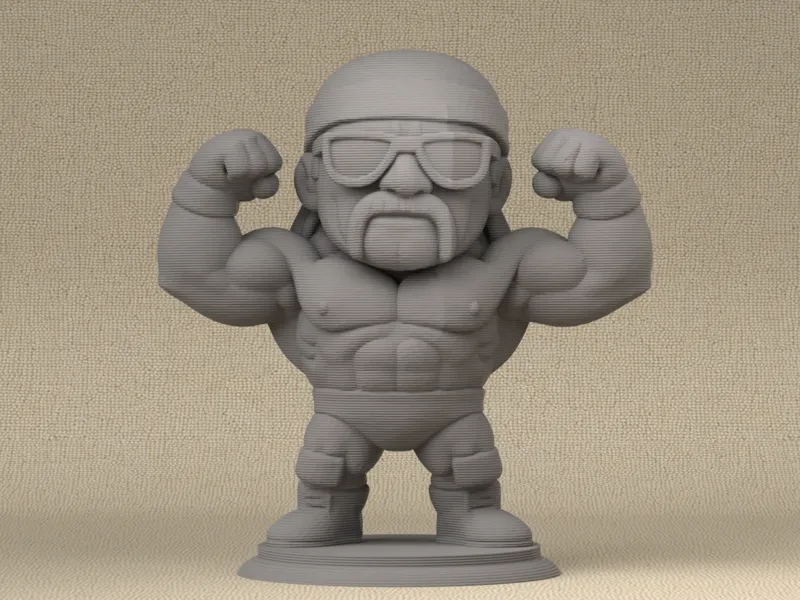 Hulk Hogan Mr. America Inspired Kawaii Figure RIP