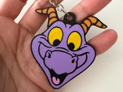 figment Epcot center disneyworld keychain