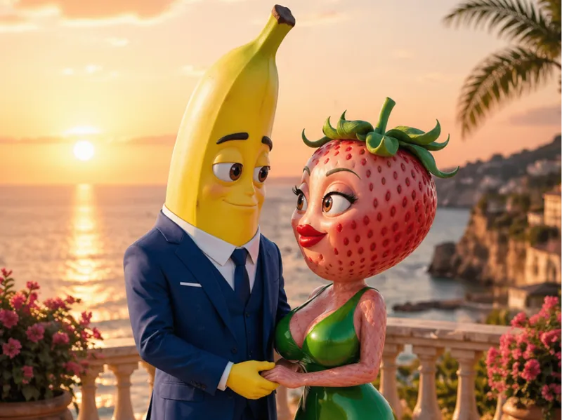 Fruit love island Strawberrita & Bananito