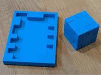 Casse-tête cube à plat — 2 solutions — photo 2