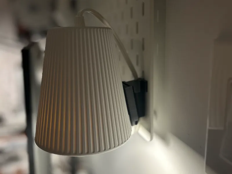 IKEA Svallet Lamp adaptor for Skadis