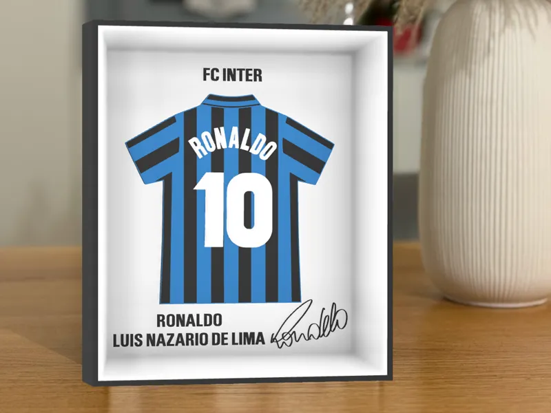 Cornice Maglia Ronaldo Nazario il Fenomeno Inter