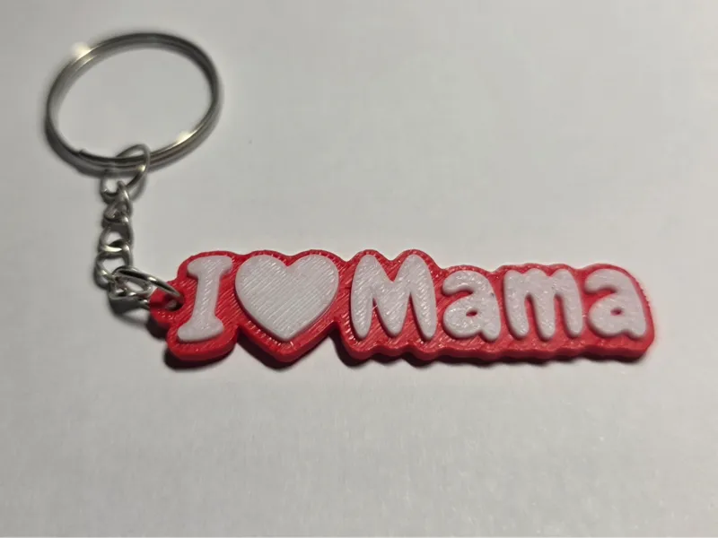 Llavero "Amo a Mamá" Keychain