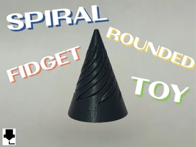 Spiral Triangle Fidget Toy | ROUNDED TOP