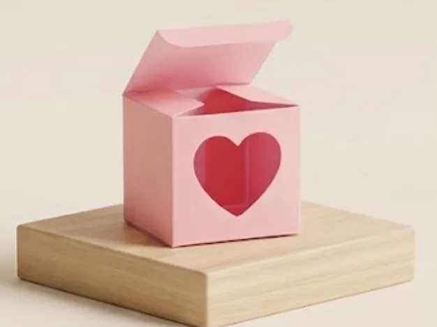 Elegant Heart Cutout Bombonier / Gift Box