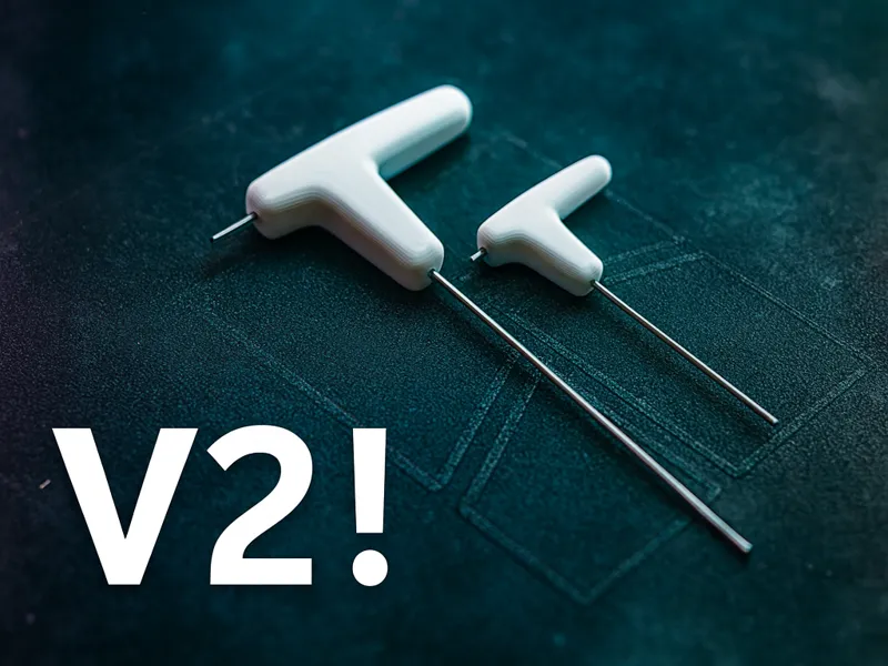 Print-in-place allen/hex key handle for A/P/X V2