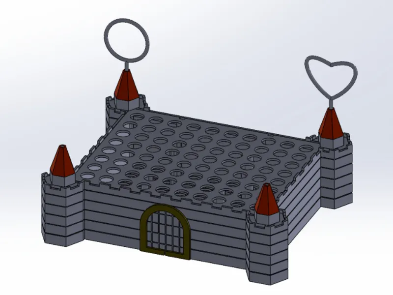 castillo para botellitas de pompas