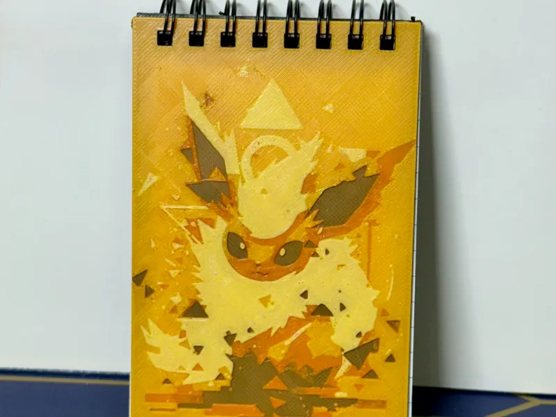 Flareon Notepad Hueforge Cover - Pokemon
