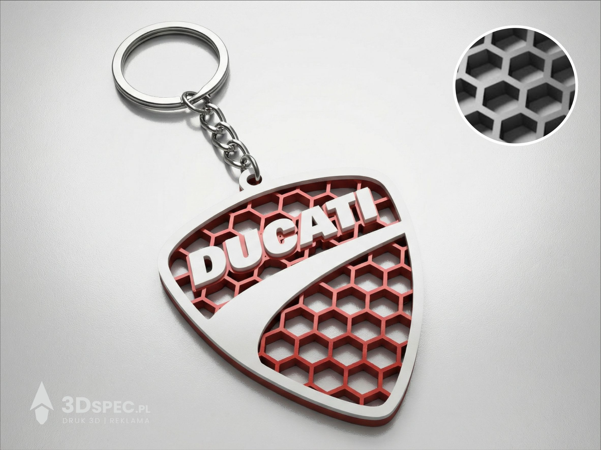 Ducati logo keychain