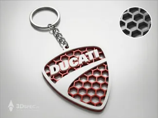 Ducati logo keychain
