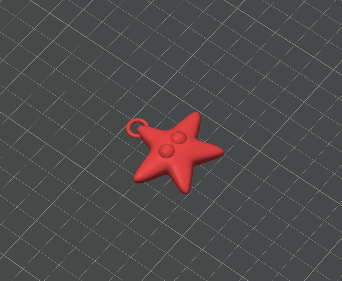 Miniatura 1 do modelo 3D KEYCHAIN STARFISH