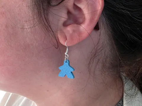 Board Game Meeple Earrings