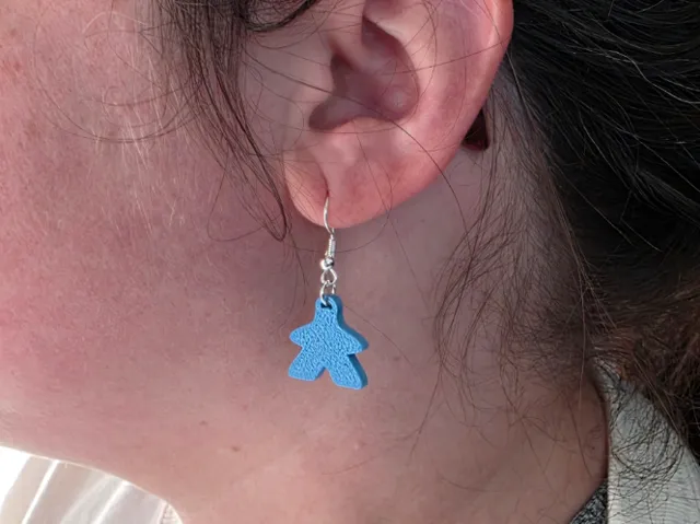 Board Game Meeple Earrings