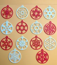 Set de 14 flocons de neige de Noël — photo 5