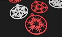 Set de 14 flocons de neige de Noël — photo 10