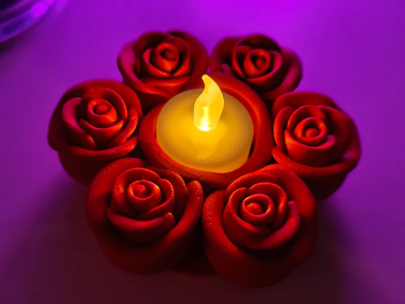 Rosenkranz Teelicht