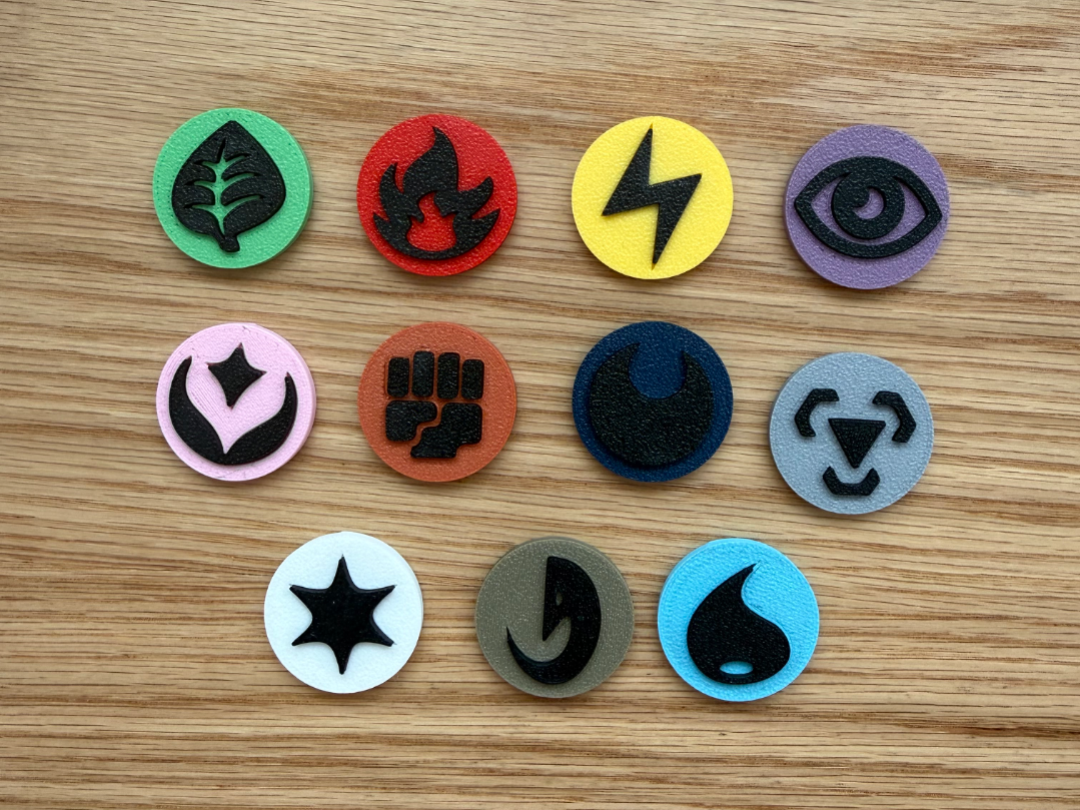 Pokémon TCG Energy Tokens Set – 11 Energy Types
