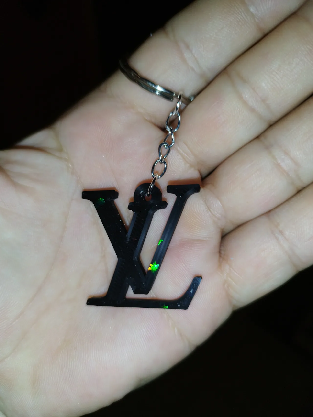 earring and keychain LV view 3