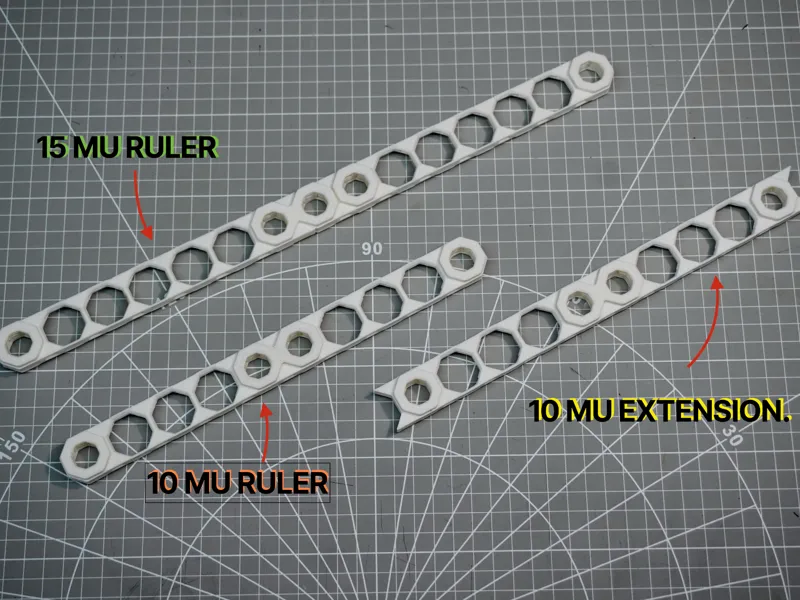 Multiboard Ruler - 10 and 15 MU