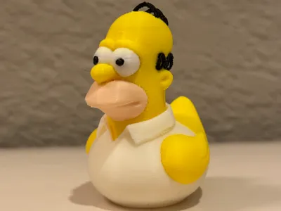 Hommer Simpson rubber duck