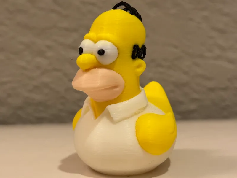Hommer Simpson rubber duck