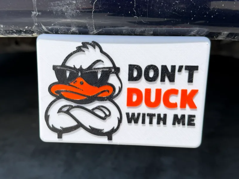 Don't Duck With Me Hitch Cover