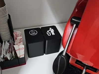 Coffee segregated waste bin (pod - plastic)