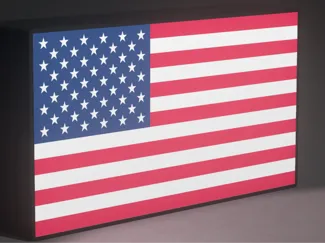 USA Flag Lightbox