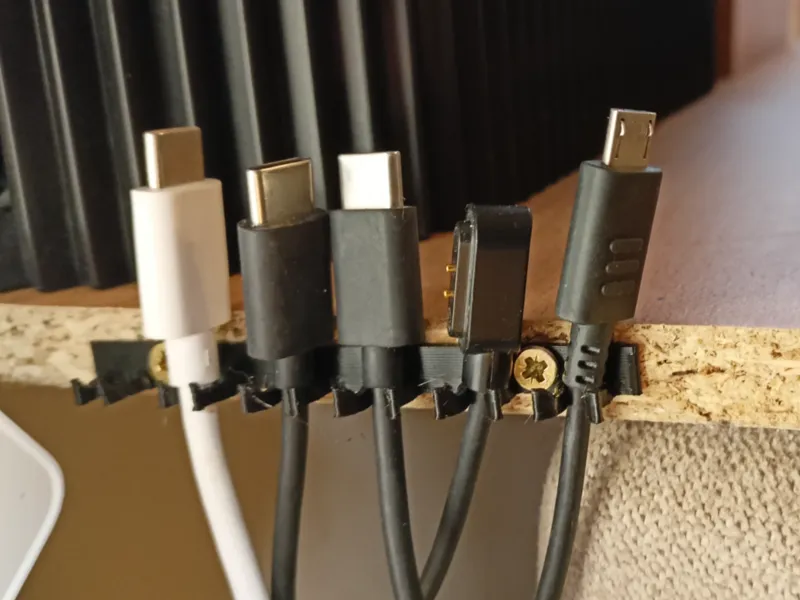 Cable holder/organizer - 3 or 4 mm diameters
