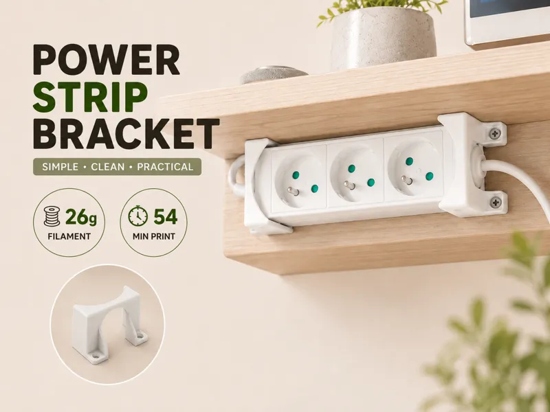 Support de fixation pour multiprise/triplette