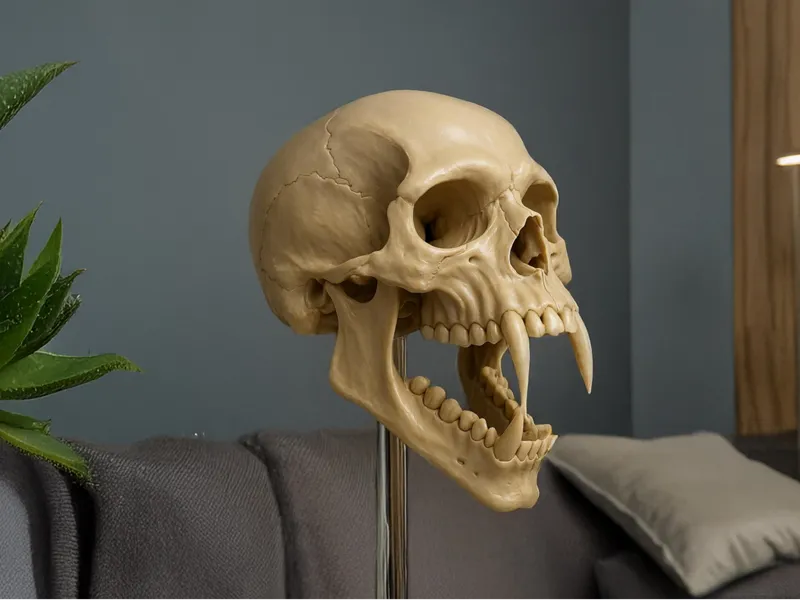 Skull of a vampire found in a deconsecrated church