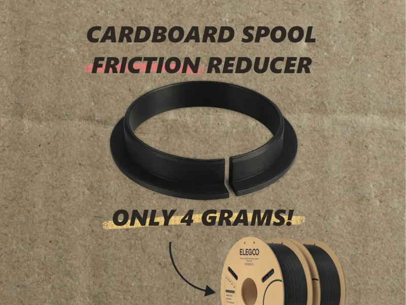 Elegoo cardboard spool friction reducer