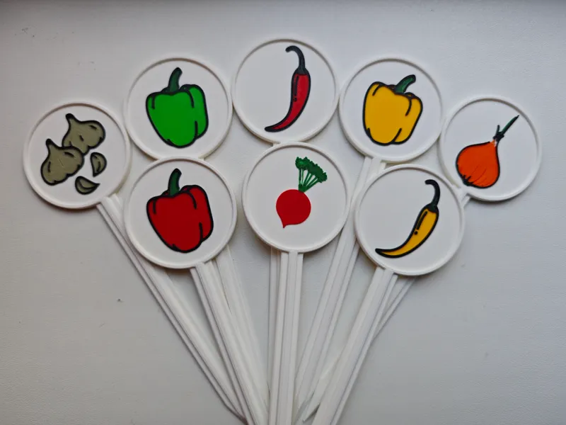 Plant labels & Garden Tags - with cute pictures 