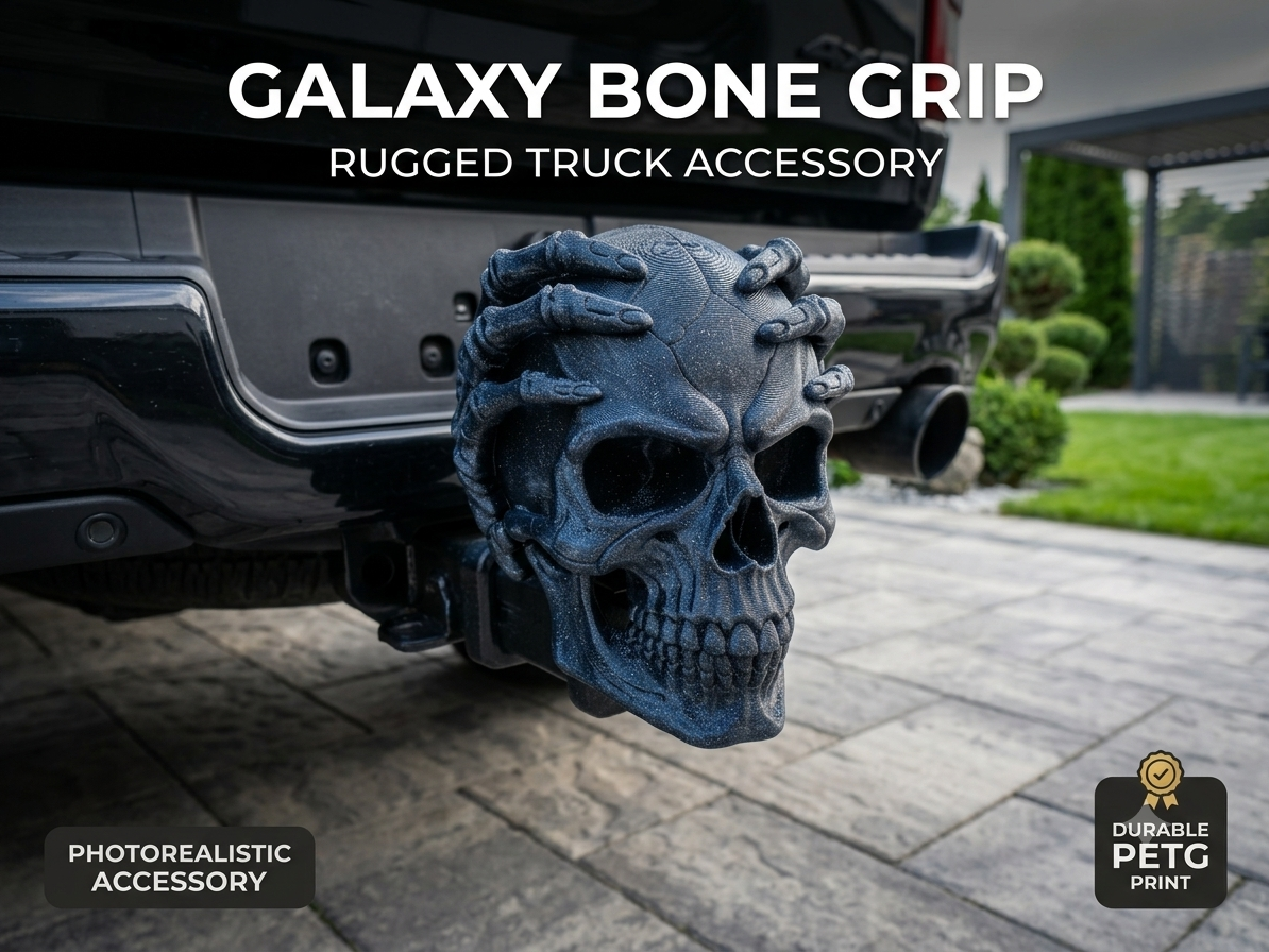 Skull Skeleton Hand Tow Hitch Cover Receiver Plug - 1