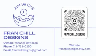 Fran Chill Designs Business Card