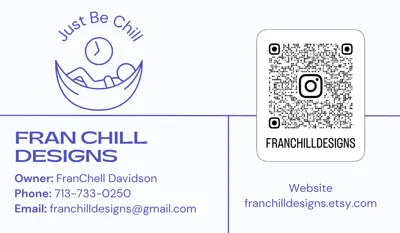 Fran Chill Designs Business Card