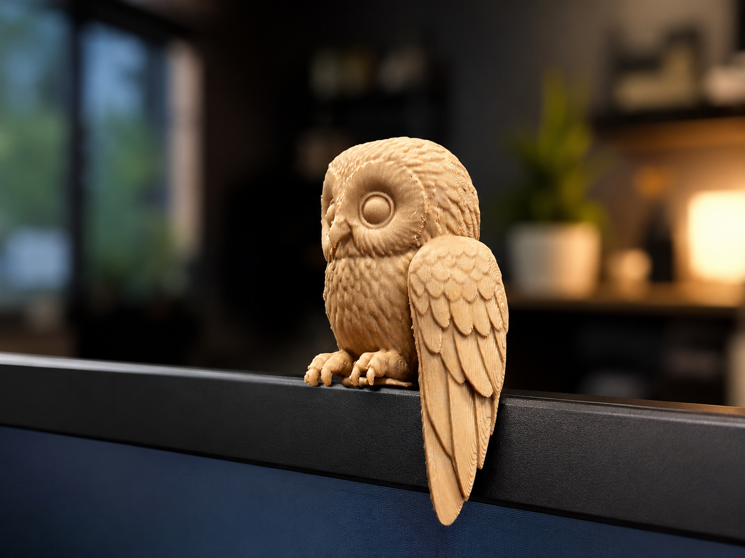 Chill Owl Monitor Buddy Desk Decor