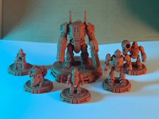 DnD miniature Autognome army