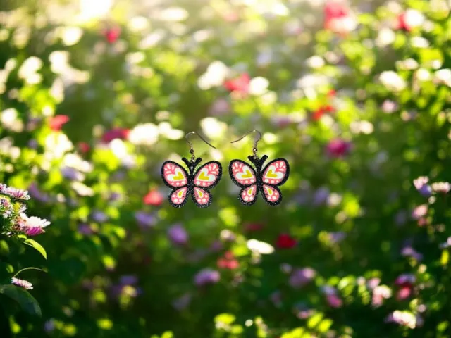 Butterfly love earrings