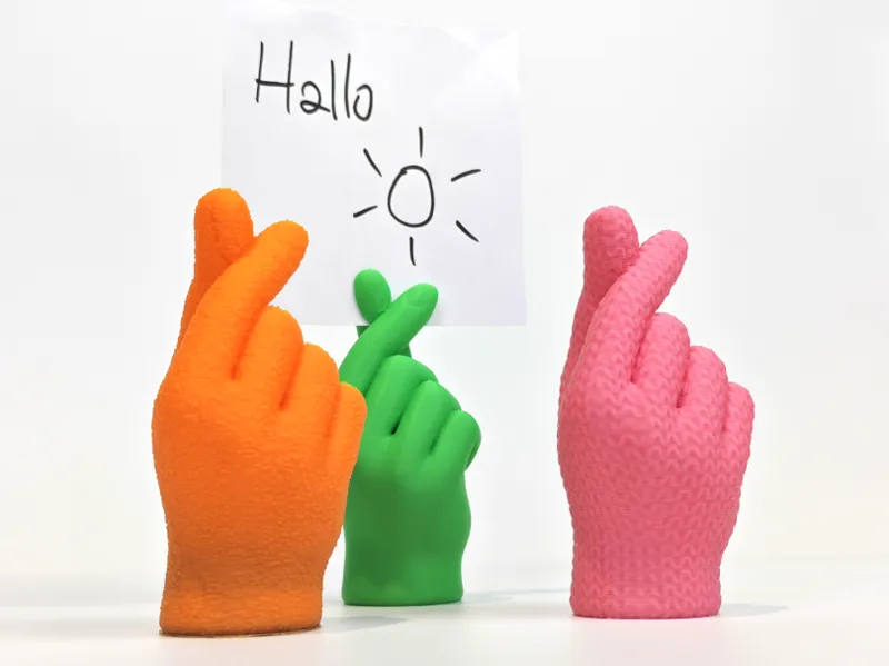 Finger Heart Note Holder