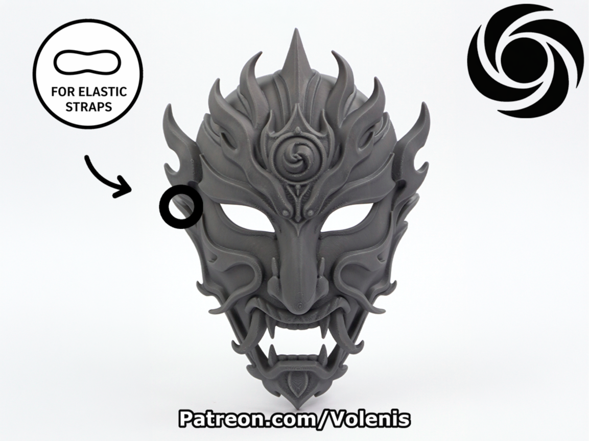 Wearable Dragon Priest Mask