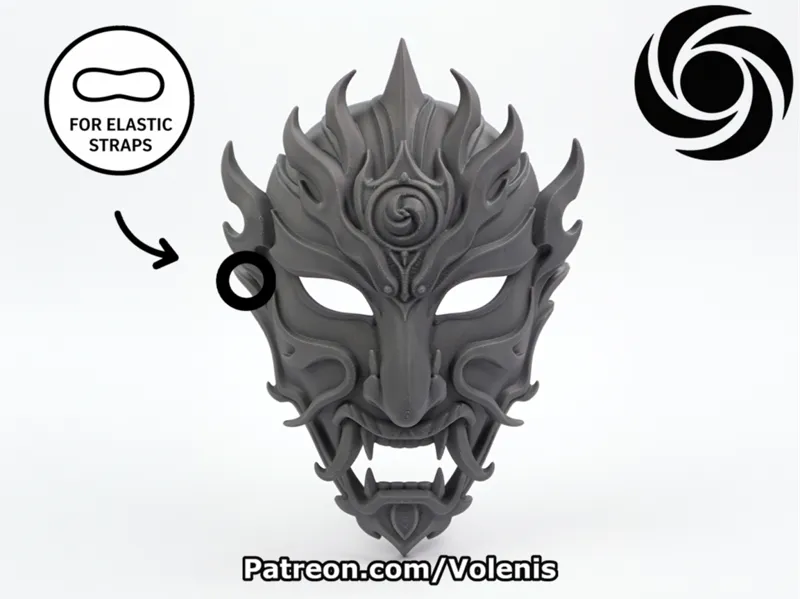 Wearable Dragon Priest Mask