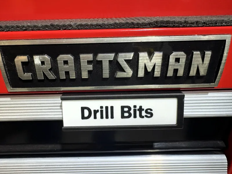 Craftsman Toolchest Drawer Labels - Clip n' Slide